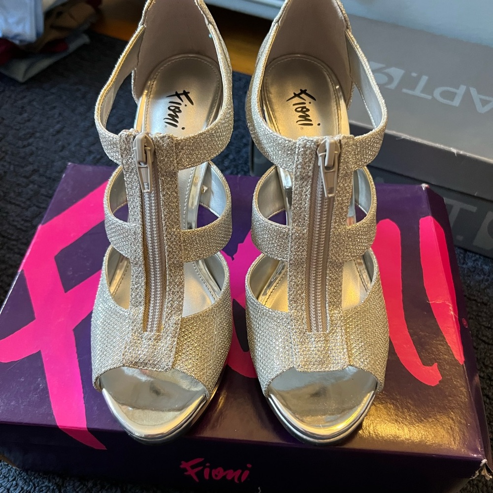 Silver heels